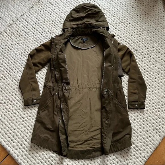 Vera Wang Olive Brown Hooded Jacket by Simply Vera | xsmall - Picture 5 of 16